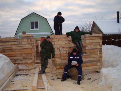 Бригада строителей (славяне) в Рошале