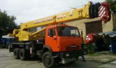 Объявление от Илья: «Аренда автокранов Галичанин 25 тонн на базе Камаза» 1 фото
