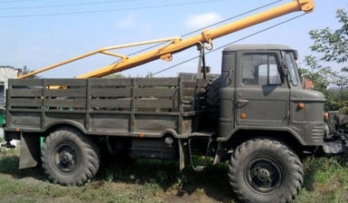 Объявление от Семен: «Аренда бурильно-крановой машины БКМ-302 (на базе ГАЗ-66)» 1 фото