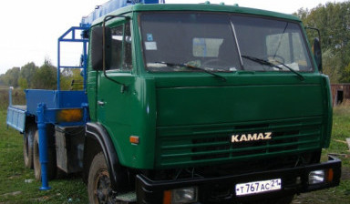 Объявление от Кирилл: «Аренда Крана манипуляторана базе КаМАЗ 5320» 1 фото