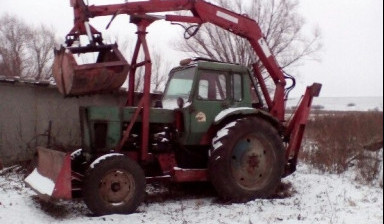Объявление от Тимур: «Продаю трактор МТЗ 80 с грейферной установкой» 1 фото
