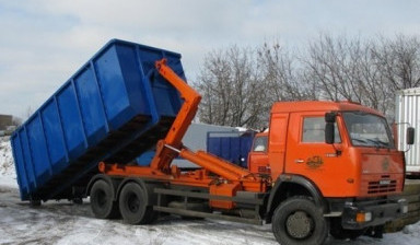 Объявление от Компания: «Вывоз мусорных контейнеров с помощью мультилифта.» 1 фото