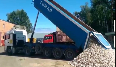Объявление от Александр: «Услуги самосвал тонар доставка песок щебень  40 т. samosval-40-tonn» 1 фото