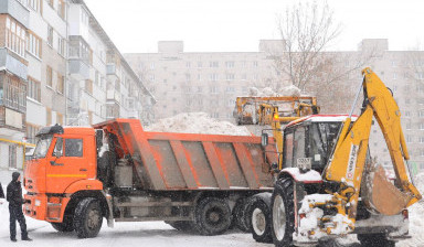 Вывоз снега. Услуги спецтехники в Шарапово