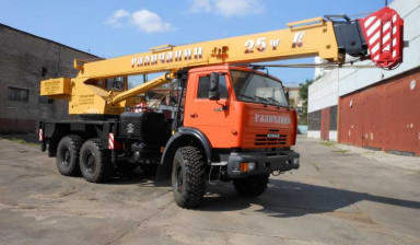 Объявление от Гор: «Автокран Камаз Галичанин (вездеход 6*6) 25 тонн» 1 фото