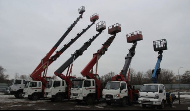 Объявление от АвтоТемп: «Аренда автовышки 18 до 45 метров Санкт-Петербург» 4 фото