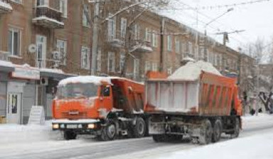 Уборка снега тракторами. Очистка территории