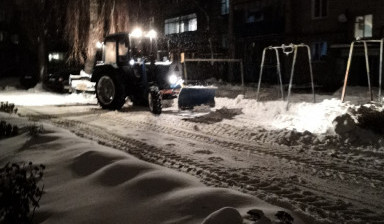 Чистка снега трактором в Данкове