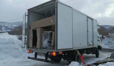 Фургоны 22 и 16 куб м до 5т грузоперевозки в Петропавловске-Камчатском