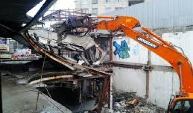 Демонтаж зданий в Горчухе