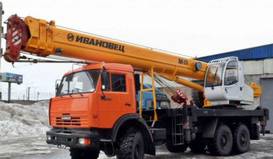 Объявление от ОЛИМП: «Услуги автокрана Ивановец 6х6 25 тонн 31 метр» 4 фото