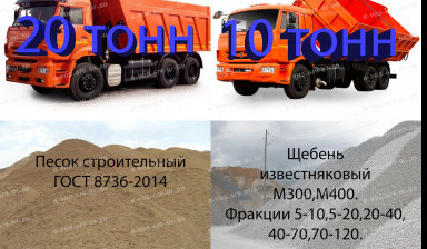 Объявление от Владимир: «Доставка: щебень, песок, кирпич, торф. Самосвалы.» 1 фото