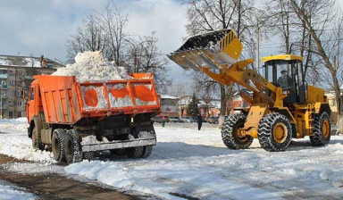 Объявление от СИБ-ПСМ: «Уборка и вывоз снега с территории» 1 фото