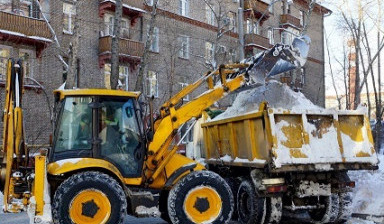 Очистка снега в Новоивановском