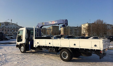Объявление от Сергей: «Грузоперевозки бортовой грузовик с манипулятор6/3т» 1 фото