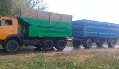 Объявление от Александр: «Самосвал с прицепом для заказных перевозок. samosval-13-tonn» 2 фото