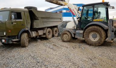 Доставка сыпучих грузов. Аренда самосвал. samosval-18-tonn