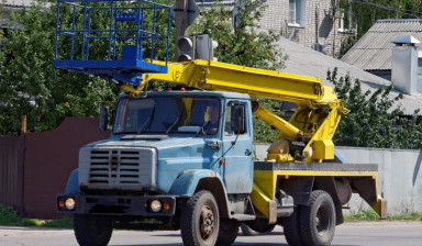 Объявление от Иванов Евгений Владимирович: «Автовышка в аренду. Подъемные работы.» 1 фото