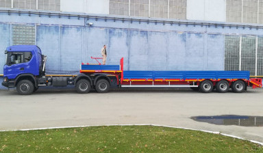 Объявление от Технократ: «Автопоезд Тягач + Трал. Перевозка грузов, техники.» 3 фото