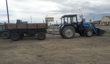 Услуги Трактора с погрузчиком и телегой самосвал в Кызыле