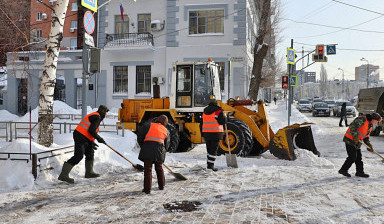Уборка снега  в Петропавловске-Камчатском