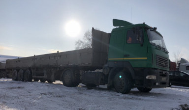 Объявление от БУМЕРАНГ-АВТОТРАНС: «Аренда полуприцепа бортового. Перевозки грузовые.» 2 фото