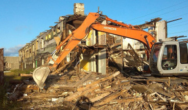 Демонтаж жилых домов в Кызыле