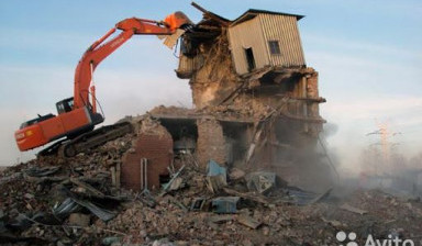 Демонтаж зданий,домов,складских помещений в Новосибирске