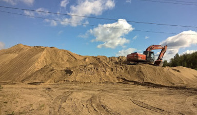 Объявление от ООО "Компания Инерт": «Доставка песка» 1 фото
