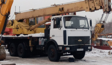 Автокран в Сыктывкаре 25 тонн. Люлька автовышки.
