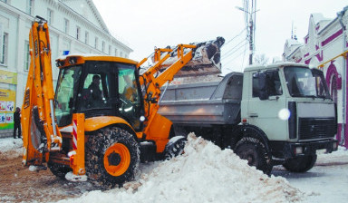 Чистка снега. Уборка территории в Саранске