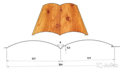 Объявление от МегаКровля: «Металлический сайдинг "Двойное бревно"» 1 фото