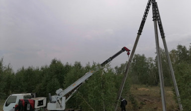 Аренда ямобура, установка ЛЭП Челябинск, область в Челябинске