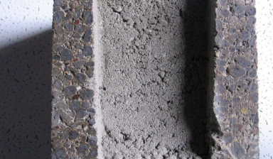 Блок стеновой вибропрессованный из керамзита