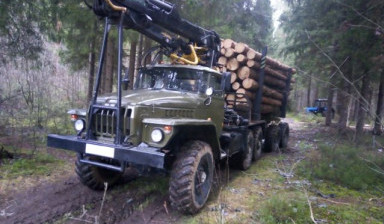 Урал лесовоз, вывоз леса