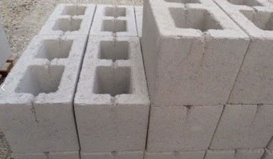 Блок бетонный пеплоблок