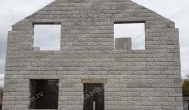 Блок с готовым фасадом из полистиролбетона