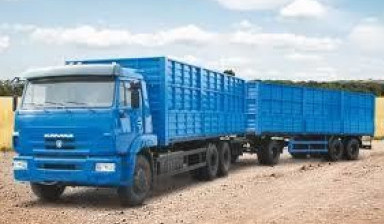 Перевозка зерновых борт + прицеп КАМАЗ samosval-30-tonn