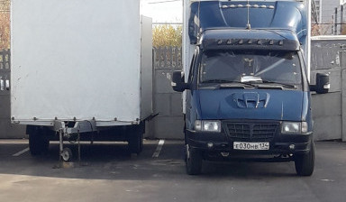Перевозка грузов по России. Газель с прицепом