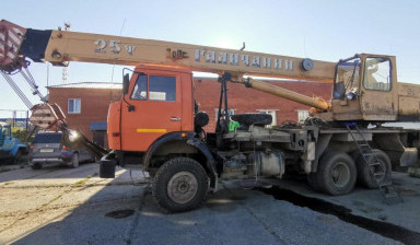 Объявление от Салават Махиянов: «Услуги автокрана 25 тонн с опытным крановщиком.» 1 фото