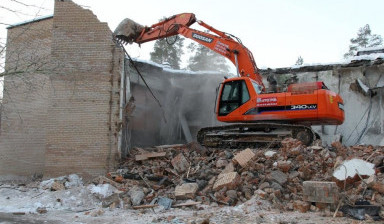 Демонтаж построек и зданий в Новомосковске