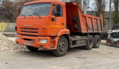 Объявление от Сергей: «Доставка сыпучих грузов Песок щебень, уборка снега samosval-17-tonn» 2 фото