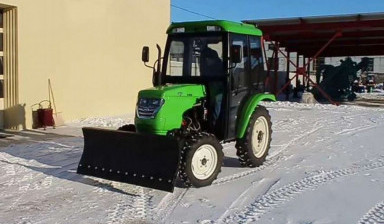Объявление от Виктор: «Уборка снега трактором щётка / отвал minitraktor» 1 фото