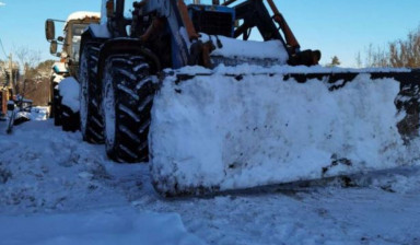 Объявление от Сергей: «Уборка, чистка снега трактором s-planirovochnim-kovshom» 4 фото