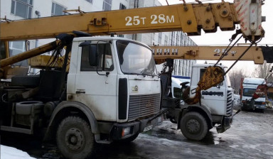 Объявление от Сергей: «Кран 28м Автокран 25тн аренда услуга» 1 фото