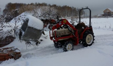 Вспашка (пахота) земли (аренда) мини-трактора в Кемерово s-ryhlitelem