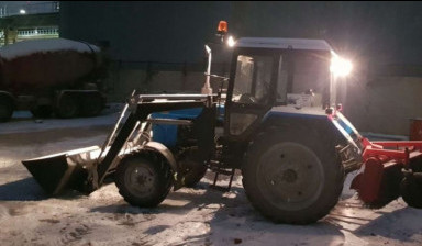 Объявление от ОЛЕГ: «Аренда трактор. Чистка,вывоз снега greidernii-otval» 3 фото