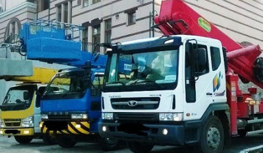 Объявление от Гареев Марсель Рустемович: «Автовышка от 10 м до 40 метров услуги Уфа, РБ.» 1 фото