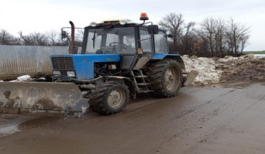 Объявление от ООО ЮгСпецТехника: «Аренда трактора Беларусь(МТЗ), уборка снега» 1 фото