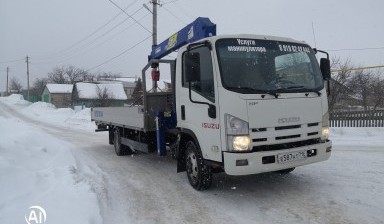 Объявление от Ильмир: «Перевозка грузов с КМУ, манипулятор, автовышка  isuzu» 1 фото